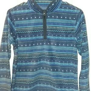 New Oshkosh Blue Patterned Fleece Boys 14